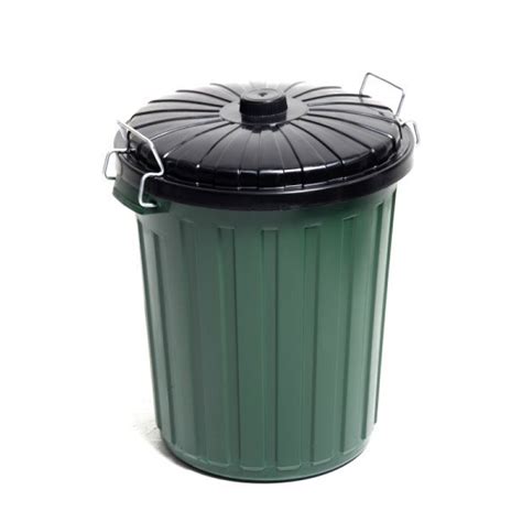 Bin & Lid 75Lt Green Plastic - Waste - Bins - Melbourne Cleaning Supplies