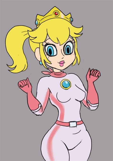 Peach bike suit by Radlazybones on DeviantArt