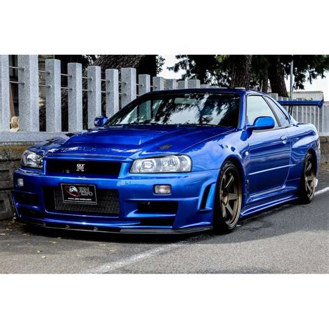 Nissan Skyline GT-R R34 Bayside blue for sale Import JDM cars to USA