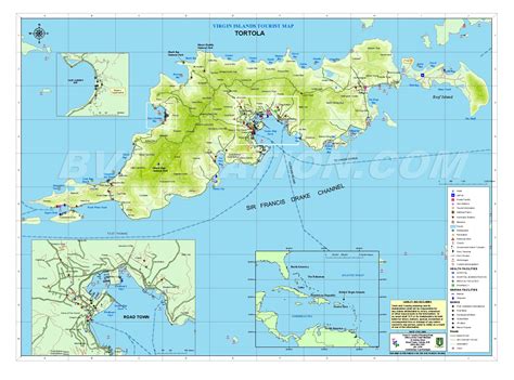 Map Of Tortola Bvi - Wynne Karlotte