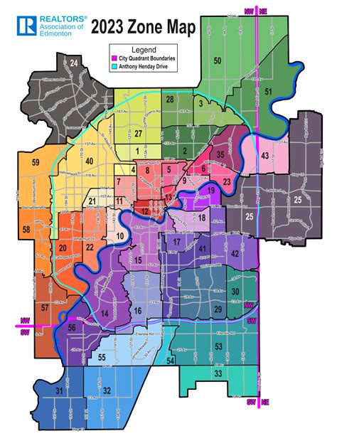 2023 Edmonton Zone Map