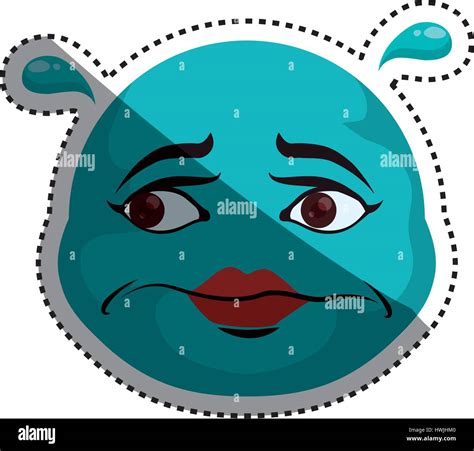 Concerned cartoon face Stock Vector Image & Art - Alamy