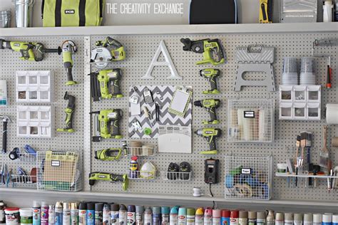 Organizing the Garage with DIY Pegboard Storage Wall