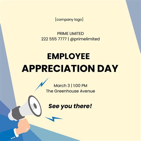 Employee Appreciation Day Flyer Vector in EPS, Illustrator, JPG, PSD ...