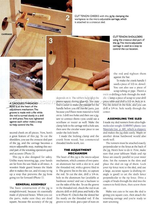 DIY Table Saw Tenon Jig • WoodArchivist