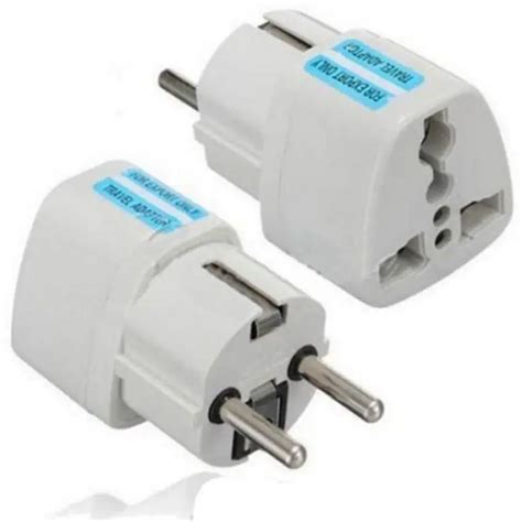 Universal 2 Pin AC Power Electrical Plug Adaptor Converter Travel Power ...