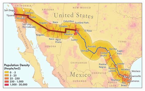 California And Mexico Border Map