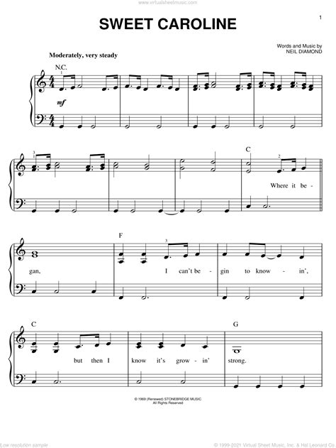 Piano Sheet Music For Free Printable