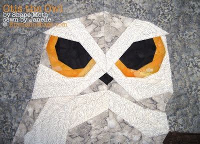 Otis the Owl - A Paper Pieced Snowy Owl | Owl quilt pattern, Owl quilt ...