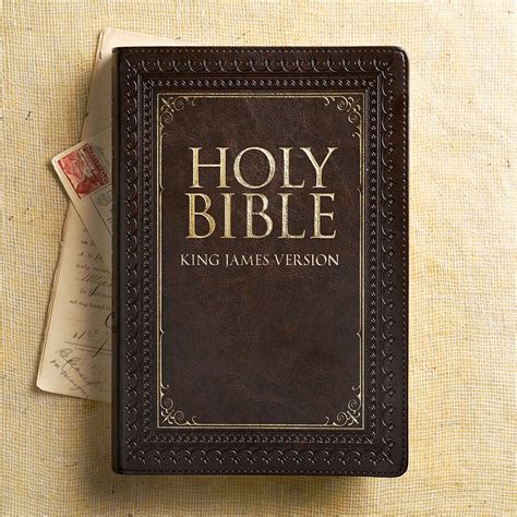 KJV Large Print Thinline Indexed Bible Brown – Celebrate Faith