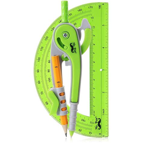 Mr. Pen- Compass and Protractor Set, Geometry Kit, Compass Protractor ...