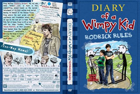 Diary Of A Wimpy Kid - Rodrick Rules - Movie DVD Custom Covers - Diary ...