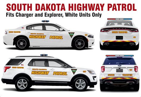 South Dakota Highway Patrol – Fits Explorer & Charger – Bilbozodecals