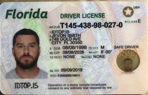 Florida Id Card Template – Mightyprintingdeals.com