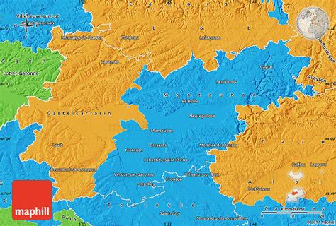 Political Map of Tarn-et-Garonne