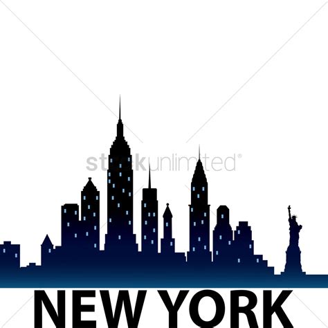 Manhattan Skyline Drawing | Free download on ClipArtMag