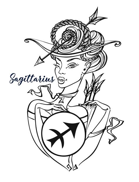 Sagittarius Zodiac Svg