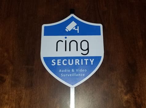 1 Ring Home Security yard sign with 2 decals/stickers | Etsy