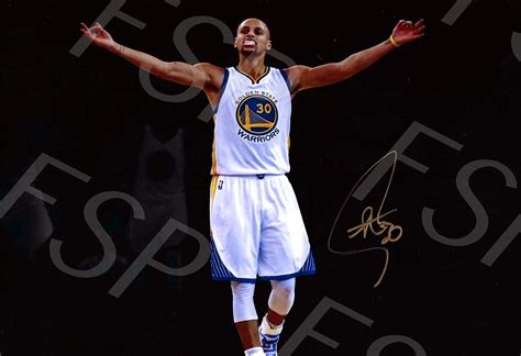 Steph Curry Autograph Replica Poster Print Golden State | Etsy