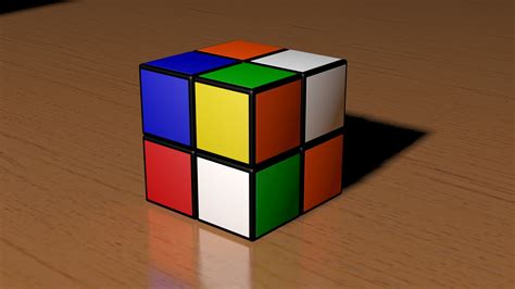 2x2 Scrambled Rubiks Cube 3D - TurboSquid 1740010