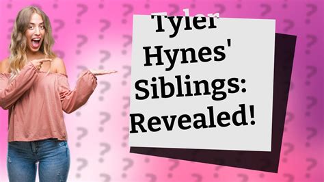 Uncover The Truth: Tyler Hynes's Sibling Connection Revealed