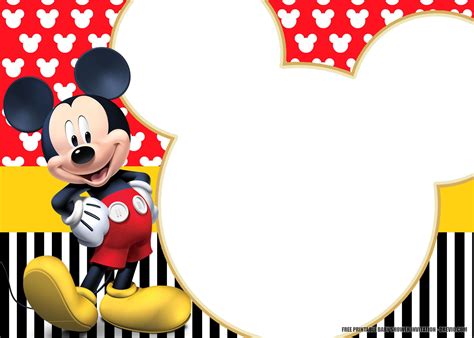 How To Create An Adorable Mickey Mouse Invitation Template - Free ...