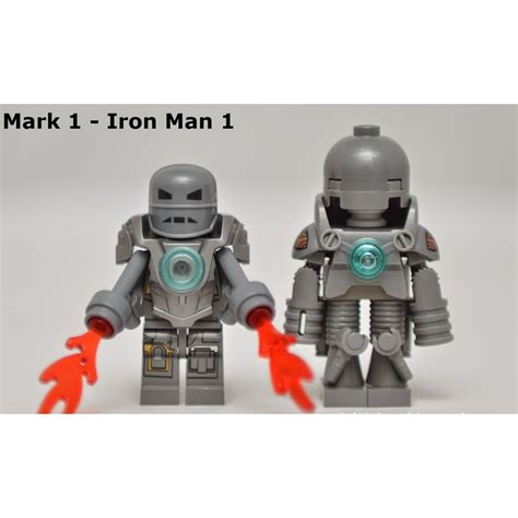 Iron Man Mark 1 Mini Figure 100% LEGO Compatible Marvel Avengers ...