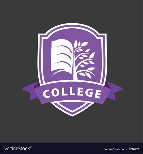 Logo college Royalty Free Vector Image - VectorStock