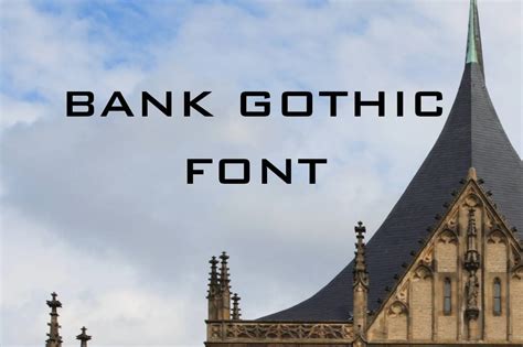 Bank Gothic Font Free Download