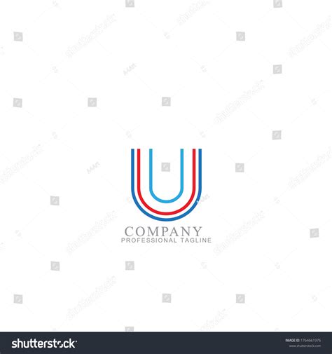 Vector Blue Letter U Logo Templates Stock Vector (Royalty Free ...