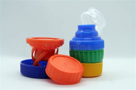 Plastic Bottle Cap. Colorful Bottle Caps. Stock Photo - Image of ...