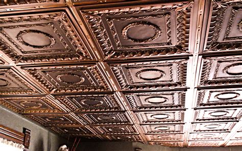 Antiqued Faux Metal Ceiling Tiles – ISC Supply