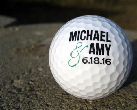 Personalized Golf Balls SET OF 6 Custom Golf Balls