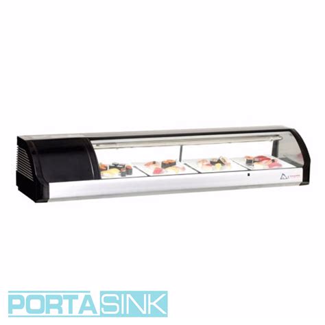 59″ Refrigerated Sushi Display Case by Everest | Porta-Sink