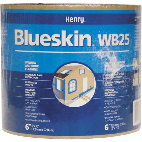 6" X 75' Self-Adhesive Window and Door Blueskin Membrane Flashing ...