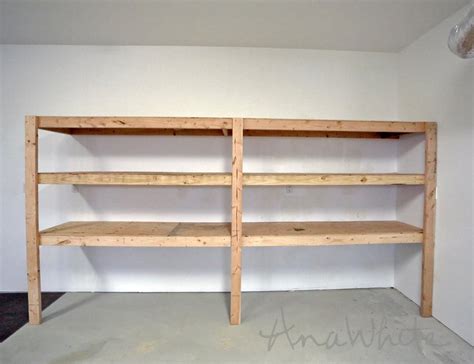 BEST DIY Garage Shelves (Attached to Walls) | Ana White