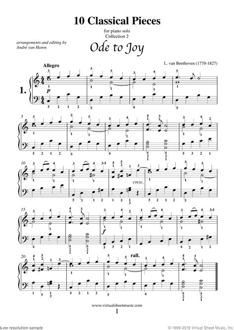 10 Classical Pieces collection 2 sheet music for piano solo [PDF]