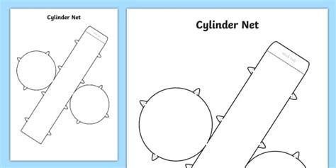 Net of a Cylinder Template | Twinkl Learning Resources