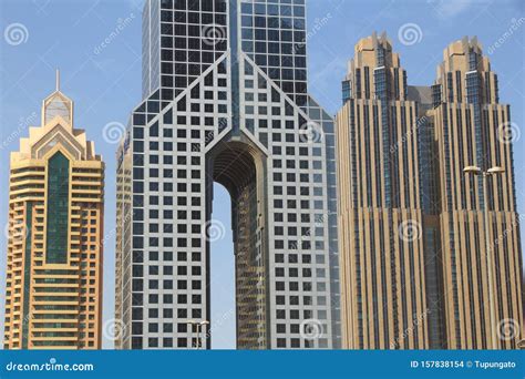 Dubai Trade Centre stock photo. Image of office, district - 157838154