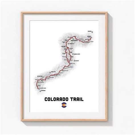 Colorado Trail Map Print – TMBTENT