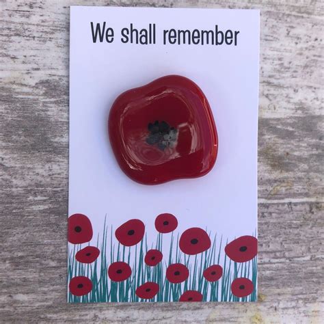 Poppy Brooch / Royal British Legion / Memorial Gift /letterbox - Etsy UK