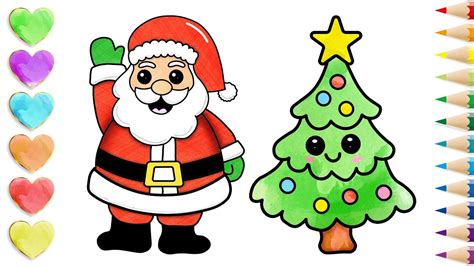 How to Draw Santa 🎅 Claus Painting Merry Christmas Special For Kids ...