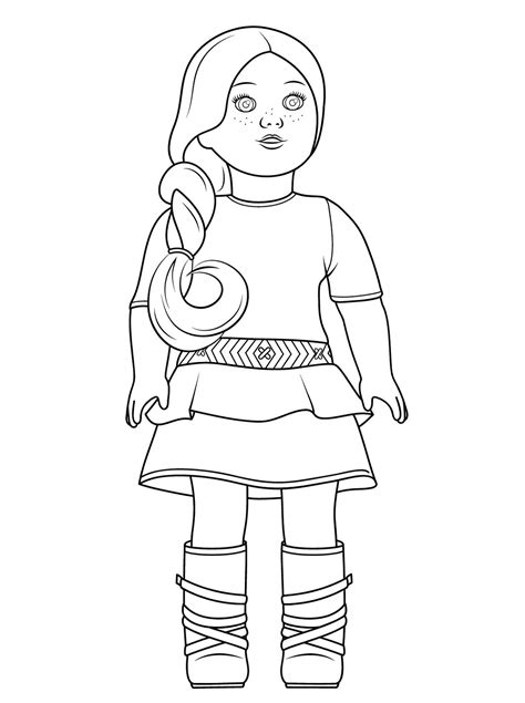 American Girl Doll Coloring Pages Printable | Activity Shelter