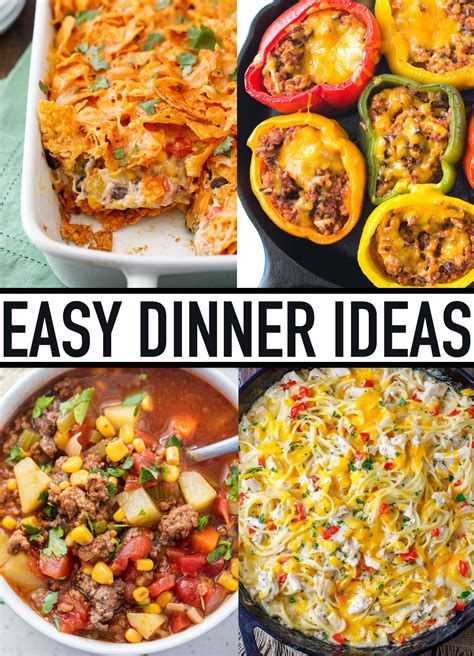 Easy Dinner Ideas - BEST EASY DINNER RECIPES!! | Quick easy meals ...