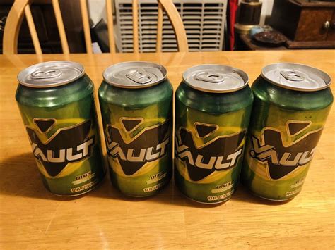 (LOT OF 4) 12 Oz Vault Soda Cans EMPTY - Opened From Bottom | eBay