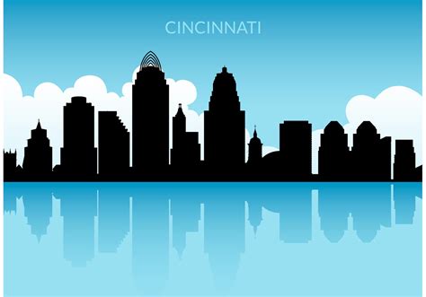 Free Cincinnati Skyline Vector - Download Free Vector Art, Stock ...