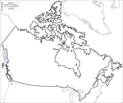 Blank Canada Map - Free Printable Maps