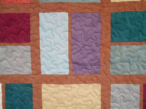 Twin Size Quilt, Warm Colored Large Block Modern Twin Size Quilt 68 X ...