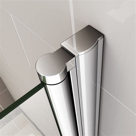 VS2E-121200X1400mm Hinge Chrome 180? 2 Fold Bath Shower Screen Glass ...