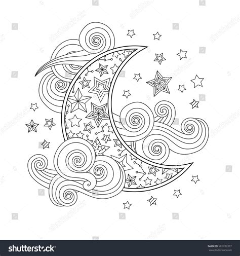 147,434 Moon And Stars Drawing Images, Stock Photos & Vectors ...